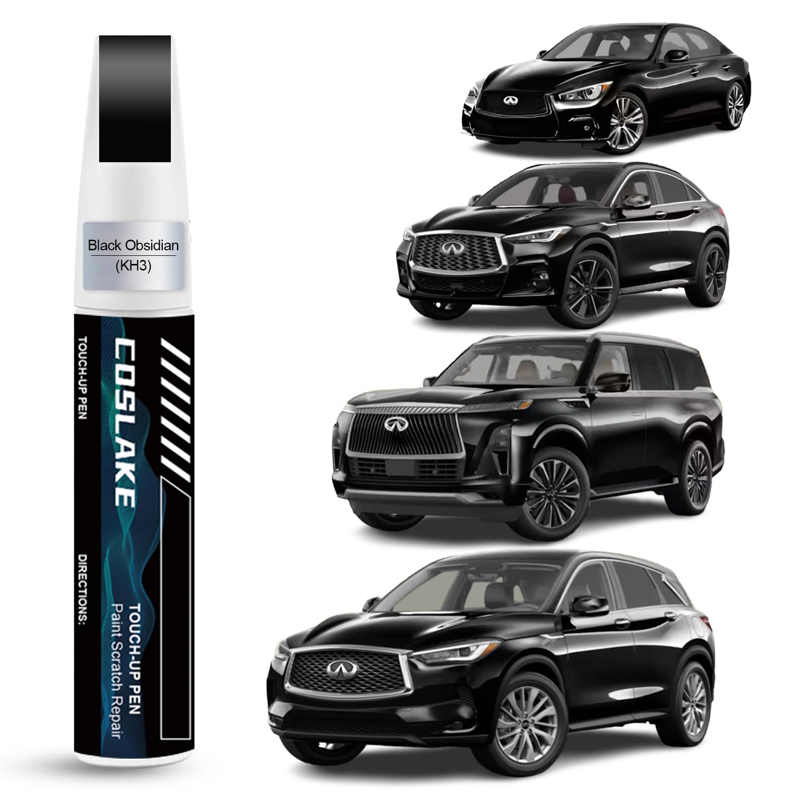 Amazon.com: COSLAKE Car Touch Up Paint(Black Obsidian(KH3)) for