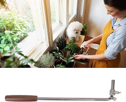 Miniatura 7 de Zerodis Dobladora de ramas de bonsái, M10 de acero inoxidable de 0.394 pulgadas, podadora de plantas en maceta con mango de nogal, herramienta de