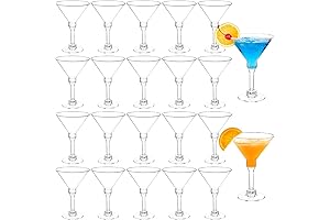 Qeirudu 40-Pack Plastic Martini Glasses: Your Disposable Cocktail Essential