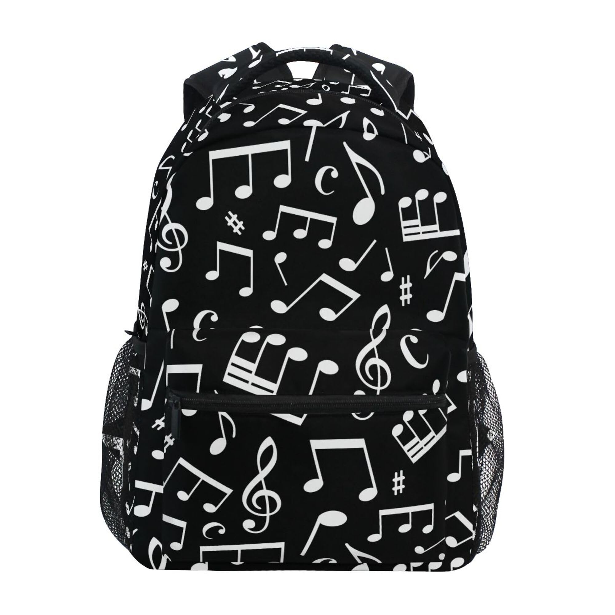 Rucksack Weiße Musiknoten Tagesrucksack Für Reisen