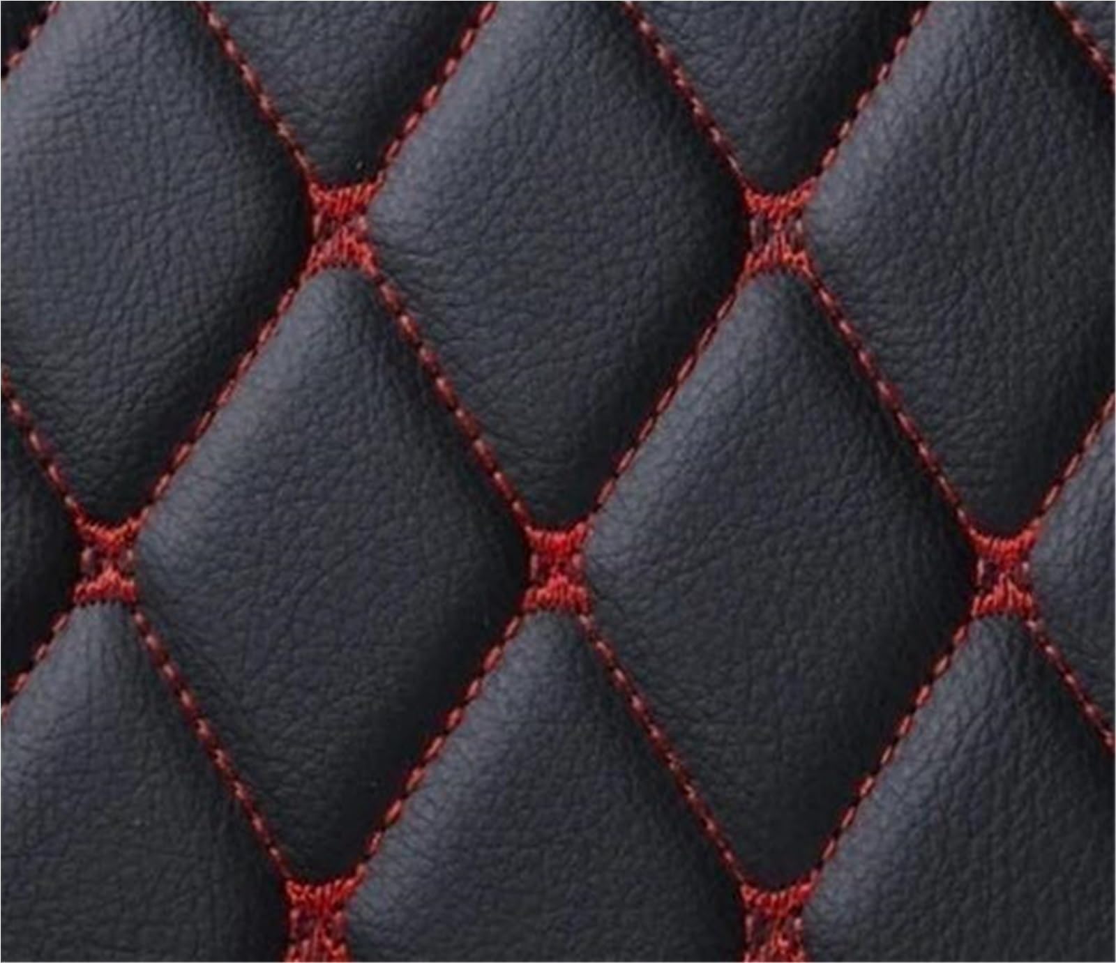 Tapis de coffre Kia K5 finition premium simili cuir noir et surpiqûres rouges - 5
