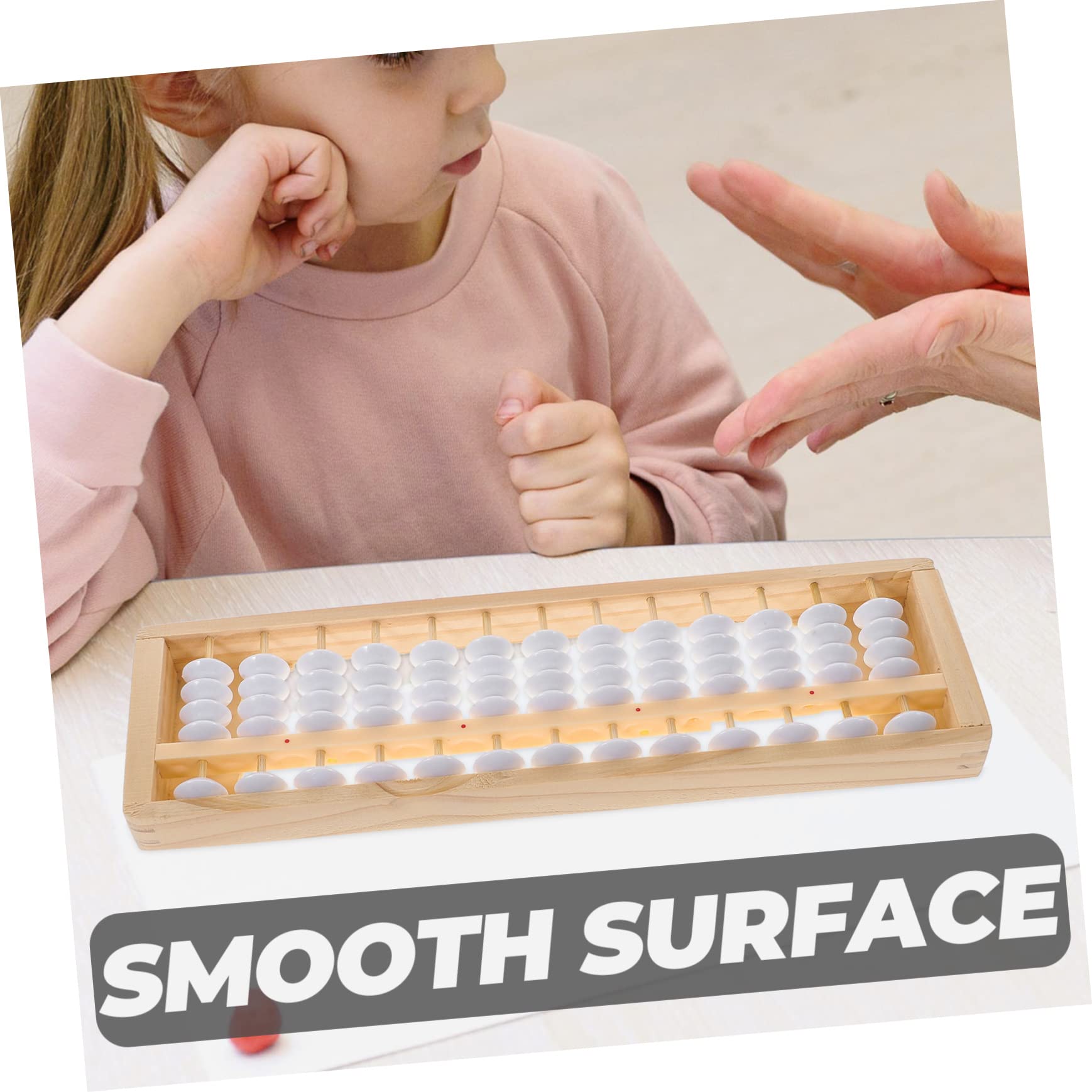 HANABASS Ábaco Aritmético de Madera con 13 Niveles y 5 Cuentas | 1 Pieza, para Estudiantes y Niños, Ligero y Seguro para Uso, Educación Matemática Temprana y Kindergarten Color Aleatorio