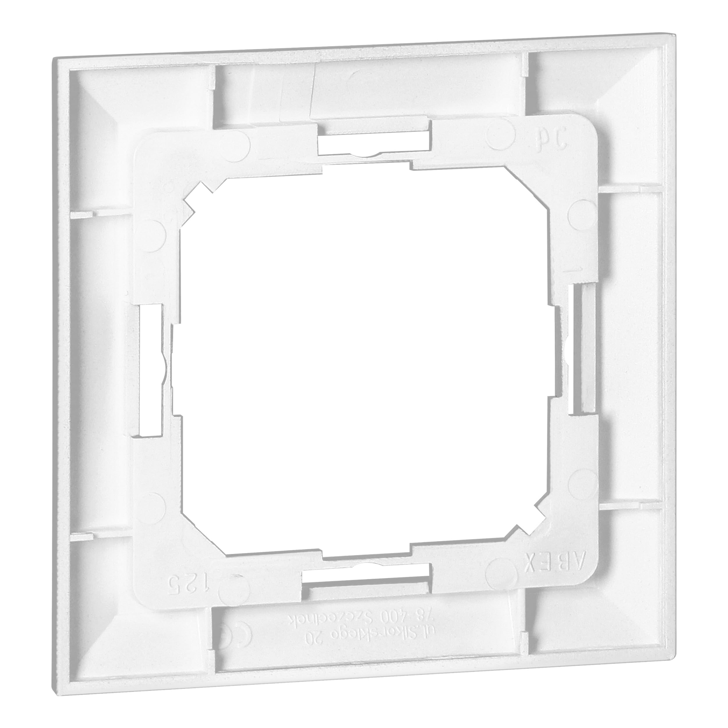 Ramka Maskująca do Gniazd Łączników Przycisków - Seria Pearl - Modułowy System Ramkowy 4 Wersje Kolorystyczne IP20 (biały, 1 moduł)