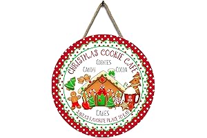 GLLBTPT: Christmas Farmhouse Decor Welcome Merry Christmas Sign, Wooden Hanging Vertical Sign with Christmas Greetings