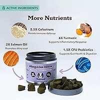 Vista 12 de Natural Dog Company Liver & Kidney Supplement for Dogs – 90 Soft Chews with Milk Thistle, Cranberry, Dandelion Root, Turmeric & Astragalus