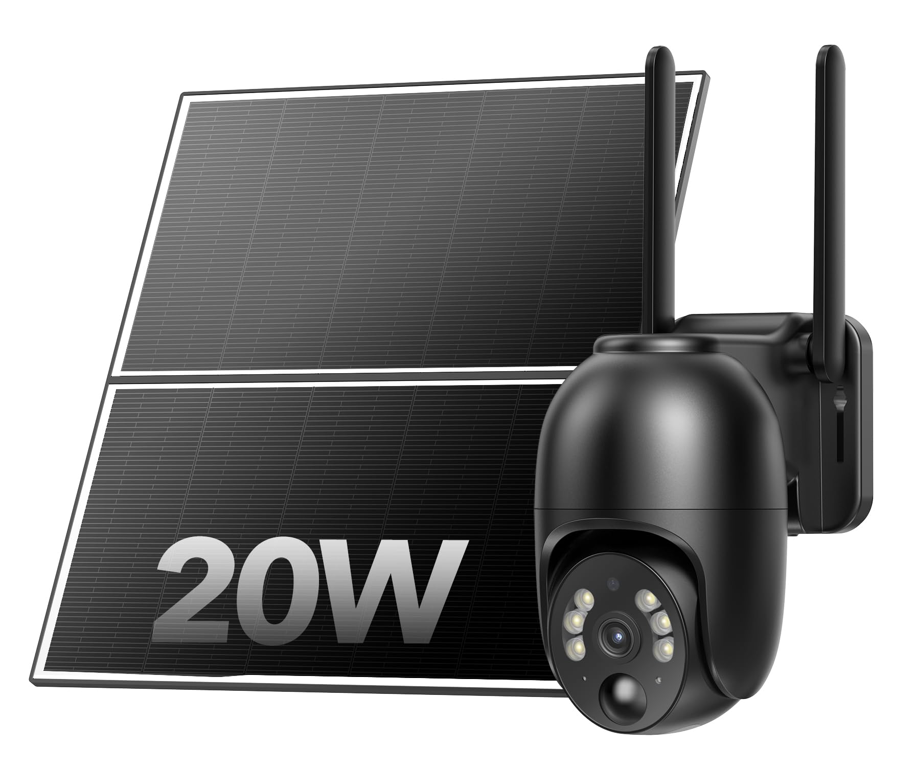 Snapklik.com : SEHMUA 20W Solar Security Cameras Wireless Outdoor, 2K ...