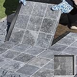 防草シート大理石ブラック 防草マット 敷石 敷き石 天然石マット ジョイントマット 300角 雑草対策 タイル 庭 石 敷く 石畳 溶岩 小舗石 防草対策 ガーデニング 庭用 除草マット ピンコロ石 舗石 アプローチ (1, 1箱)