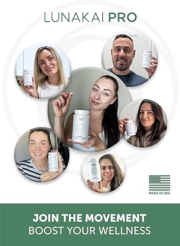 Miniatura 4 de Lunakai PRO USA Made Dual-Pathway NAD+ Fórmula con NR y Resveratrol Suplemento NAD natural para mujeres y hombres Longevidad y apoyo a la salud