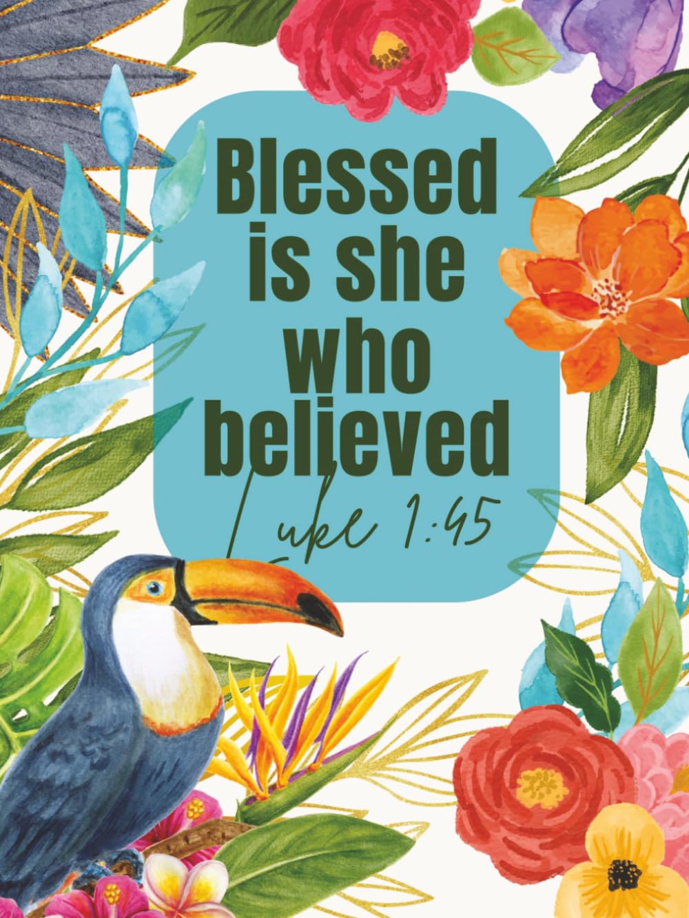 Esther 8:8 Co. Blessed is She Who Believed Luke 1:45 Inspirational Notebooks for Women: Inspirational Journal for Woman, Motivational Blank 8.25" x 11" H Journal with 200 Lined Pages Paperback