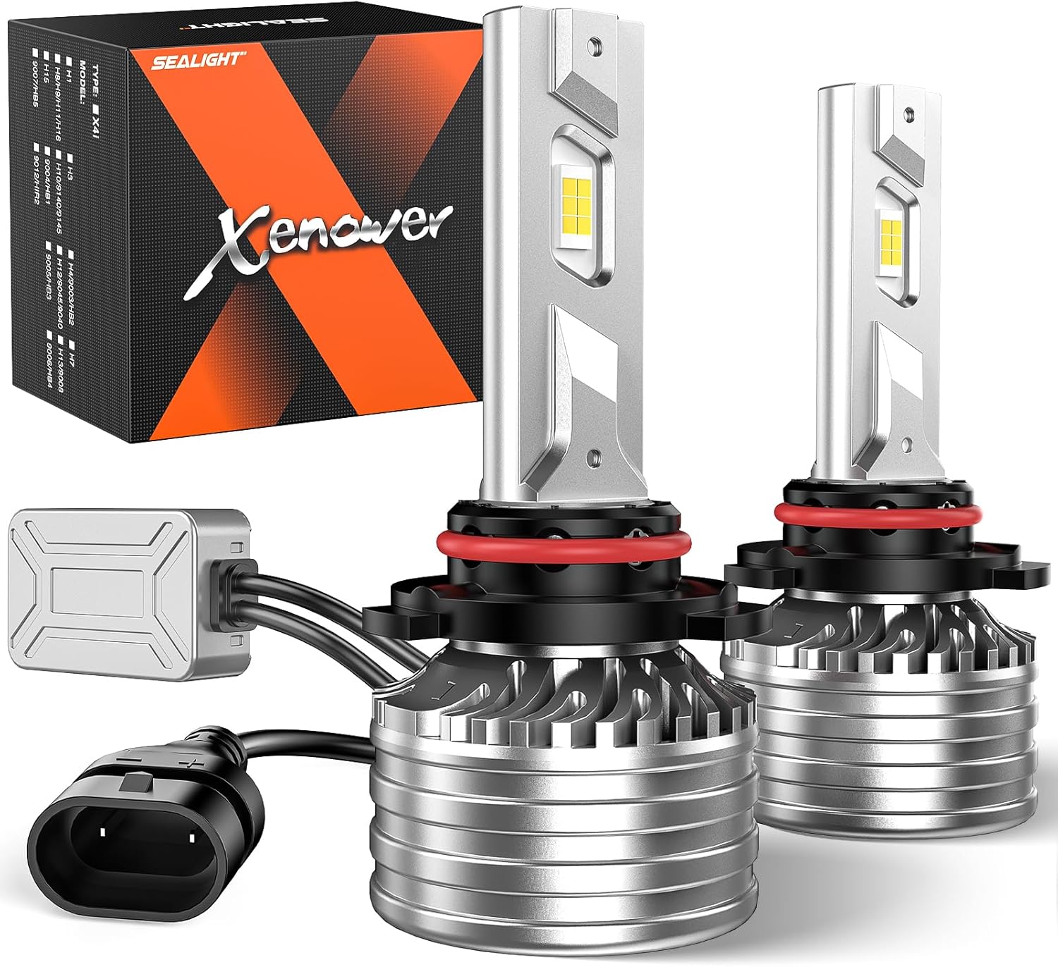 SEALIGHT 9005/HB3 LED Headlight Bulbs, 33000LM 900 Brightest 6500K