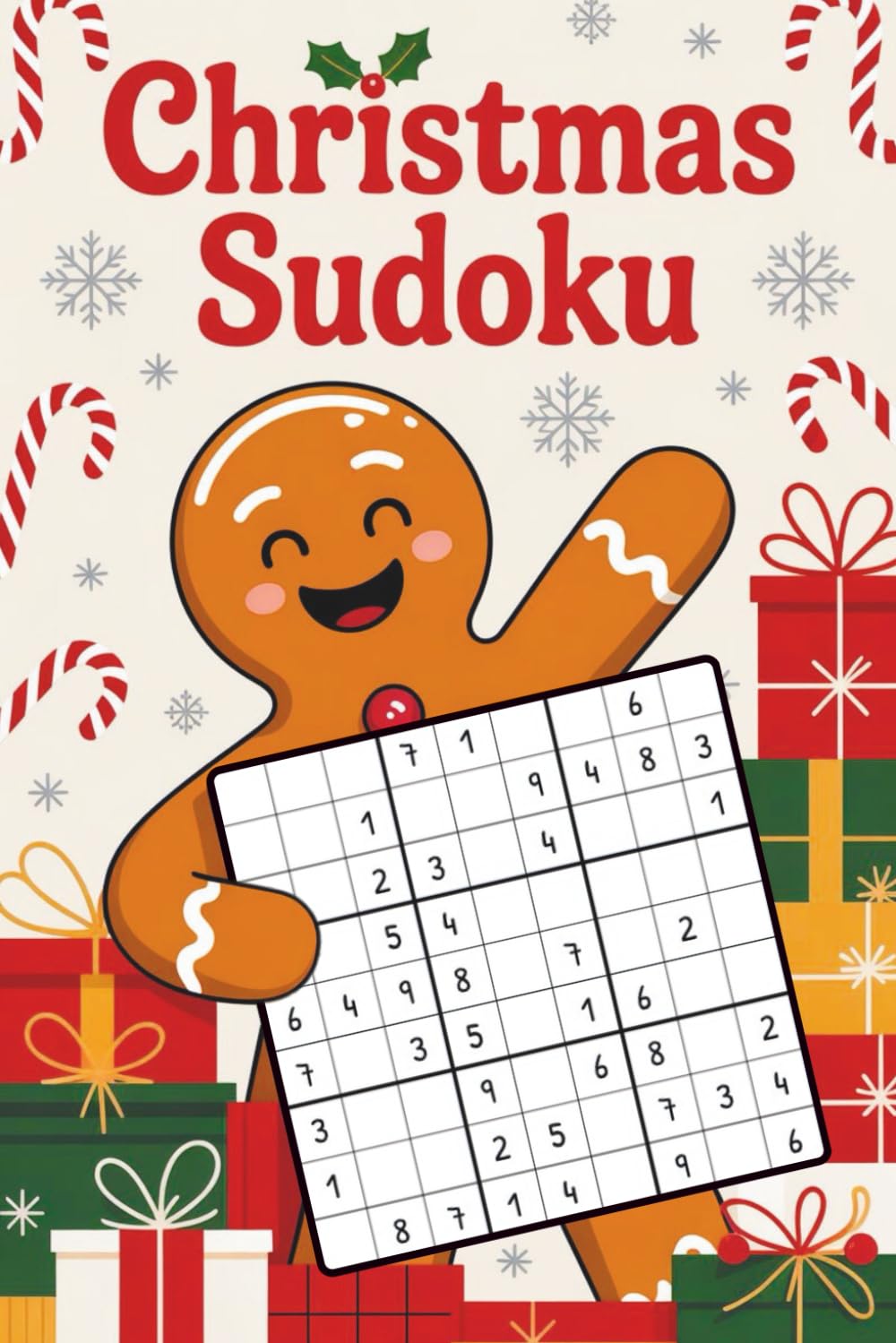 Stocking Stuffers for Men: White Elephant Gifts for Adults: Festive Sudoku Puzzles with Different Difficulty Levels for Him