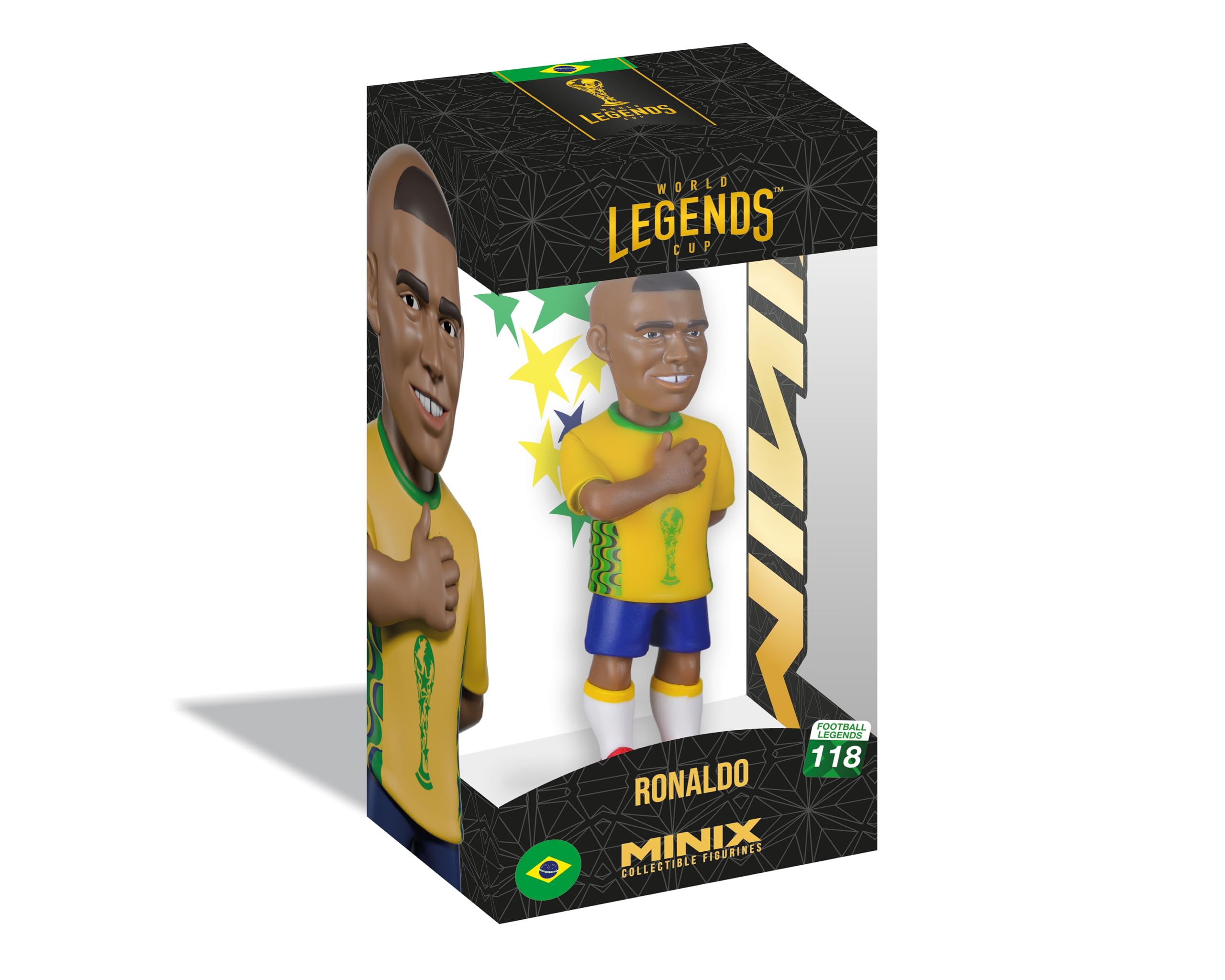 MINIX - Football Legends - Mistrzostwa Świata Legends #118 - Brazylia - Ronaldo - Figurka kolekcjonerska 12 cm