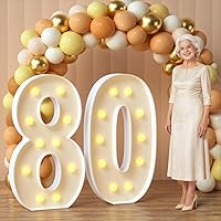 Vista 73 de imprsv Letras iluminadas de marquesina, letras de mosaico de 4 pies con luz para decoración de fiesta de graduación de baby shower, grande B