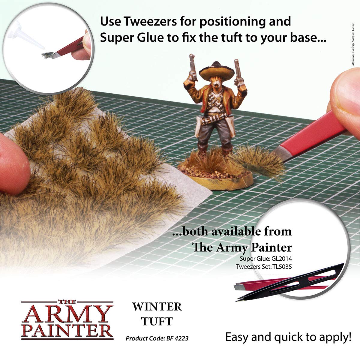 The Army Painter, Woodland Tuft, 3 diverse misure per un risultato realistico, scenario e paesaggi BF4224