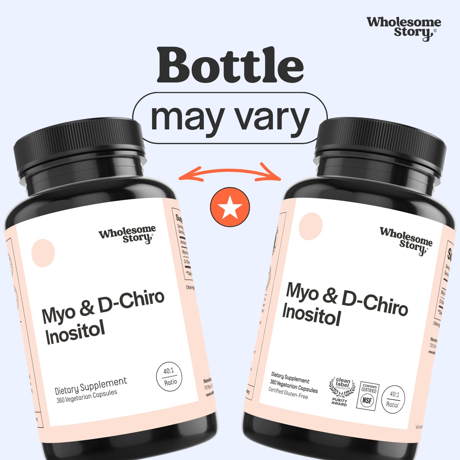 Wholesome Story Myo-Inositol & D-Chiro Inositol Supplement for Women | Fertility Supplements for Hormonal Balance & Ovarian Health Support | Myoinositol | Ideal 40:1 Ratio | 90 Servings — Amazon image 2