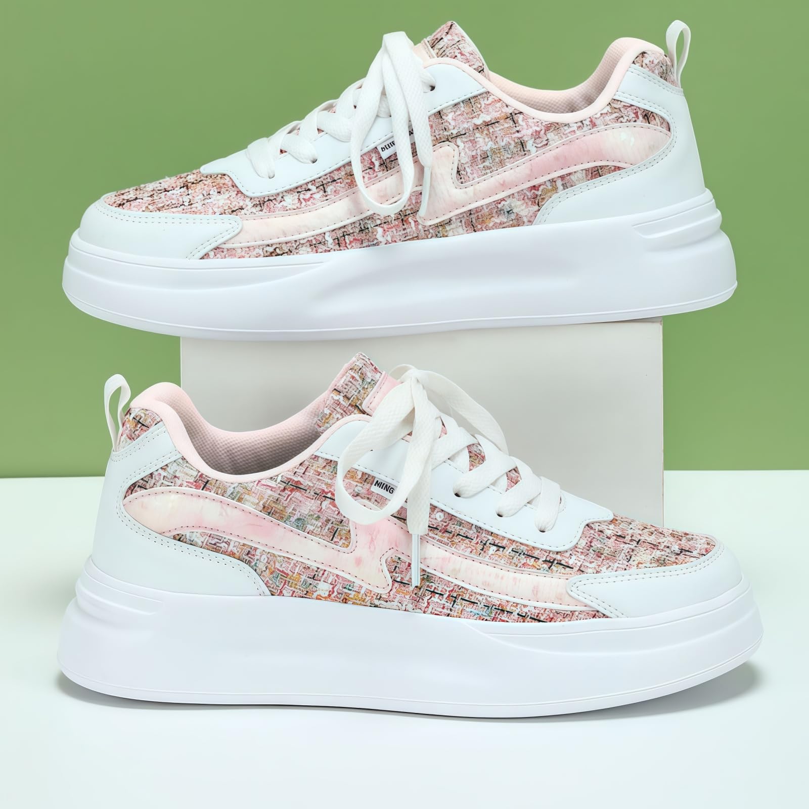 Modne damskie trampki z gwiazdami brokatowe cekiny sznurowane niskie buty tenisowe do biegania buty do chodzenia lekkie antypoślizgowe skórzane buty retro