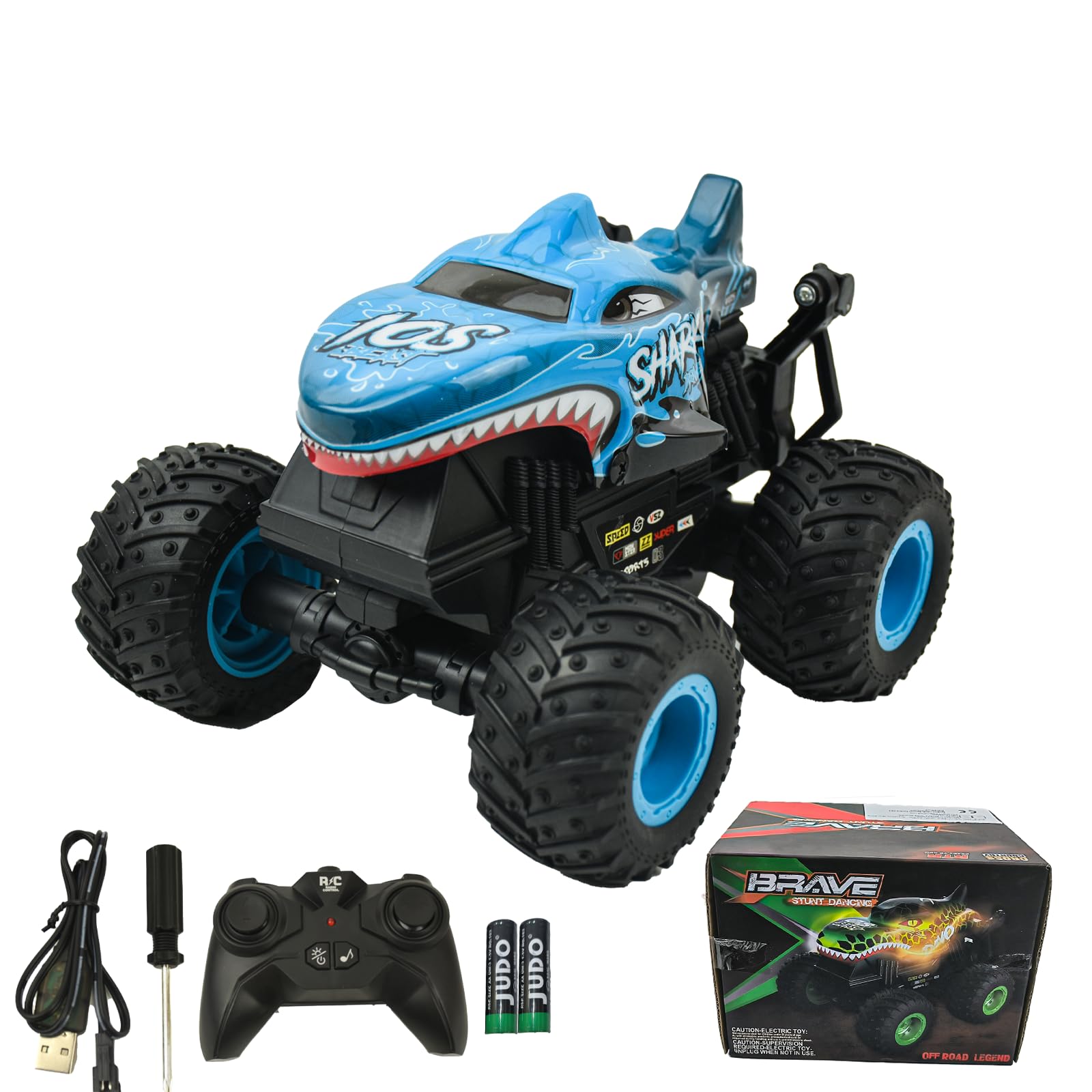 Monster Truck Tiburon Control Remoto Remote Control Monster Truck