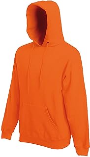 plain orange hoodie mens