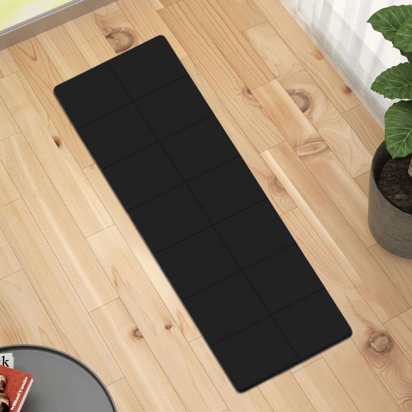 Esterilla de yoga, almohadilla plegable de 6 mm de grosor, resistente al desgarro, con bolsa de almacenamiento para estudio, viajes, picnic y fitness en casa, tapete de ejercicio portátil para