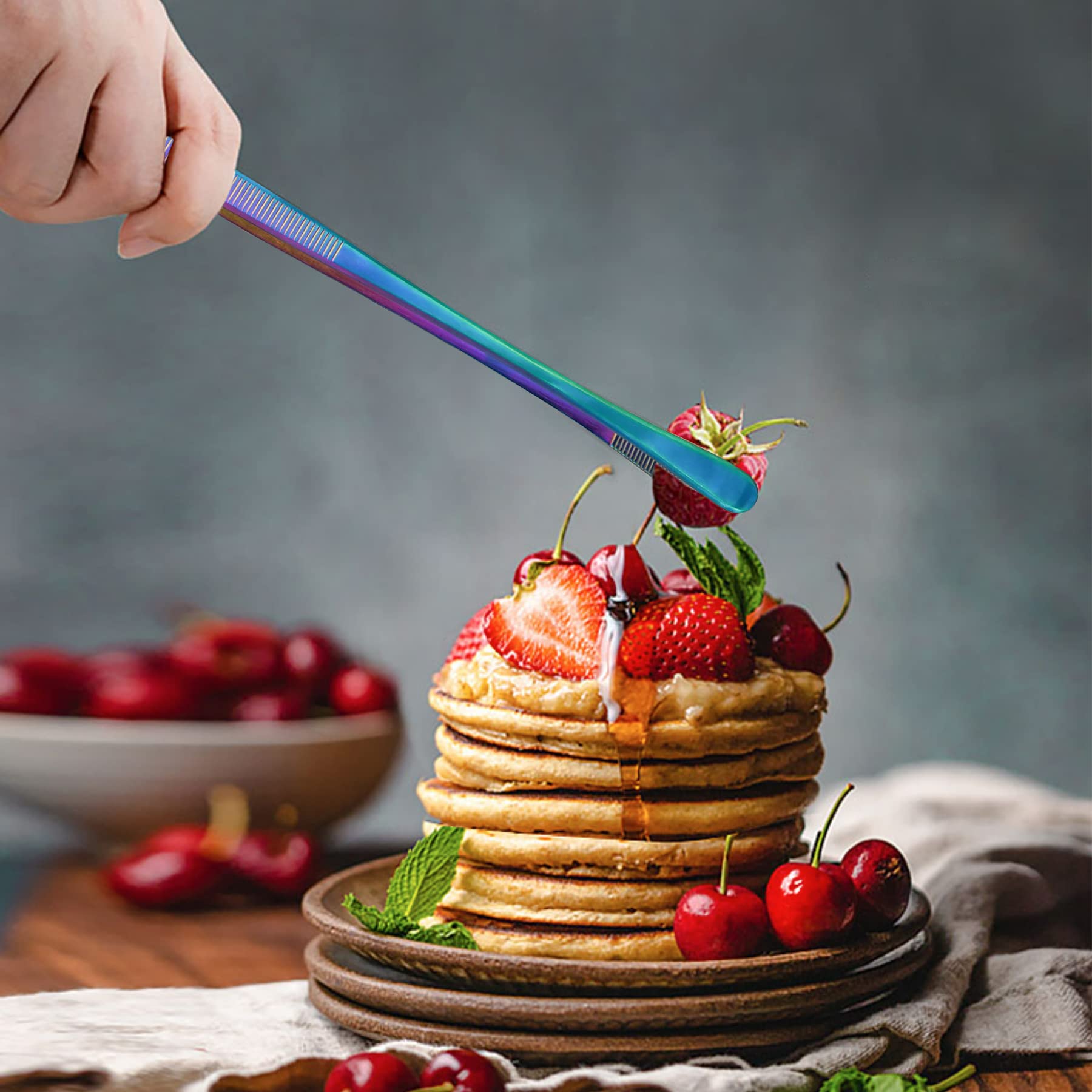 Edelstahl Kochpinzetten Set - 20cm & 30cm Für Grillen & Feines Plating