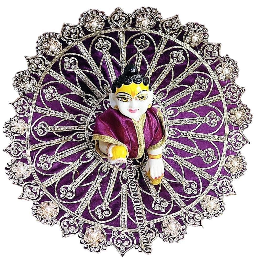 Image of Partish Laddu Gopal Heavy Dress (Pack of 4) l Ladoo Gopal Dress l Bal Gopal l Kanha Ji Thakur Ji Heavy Dress Size 1 2 4 5 6 (A, Size 1)