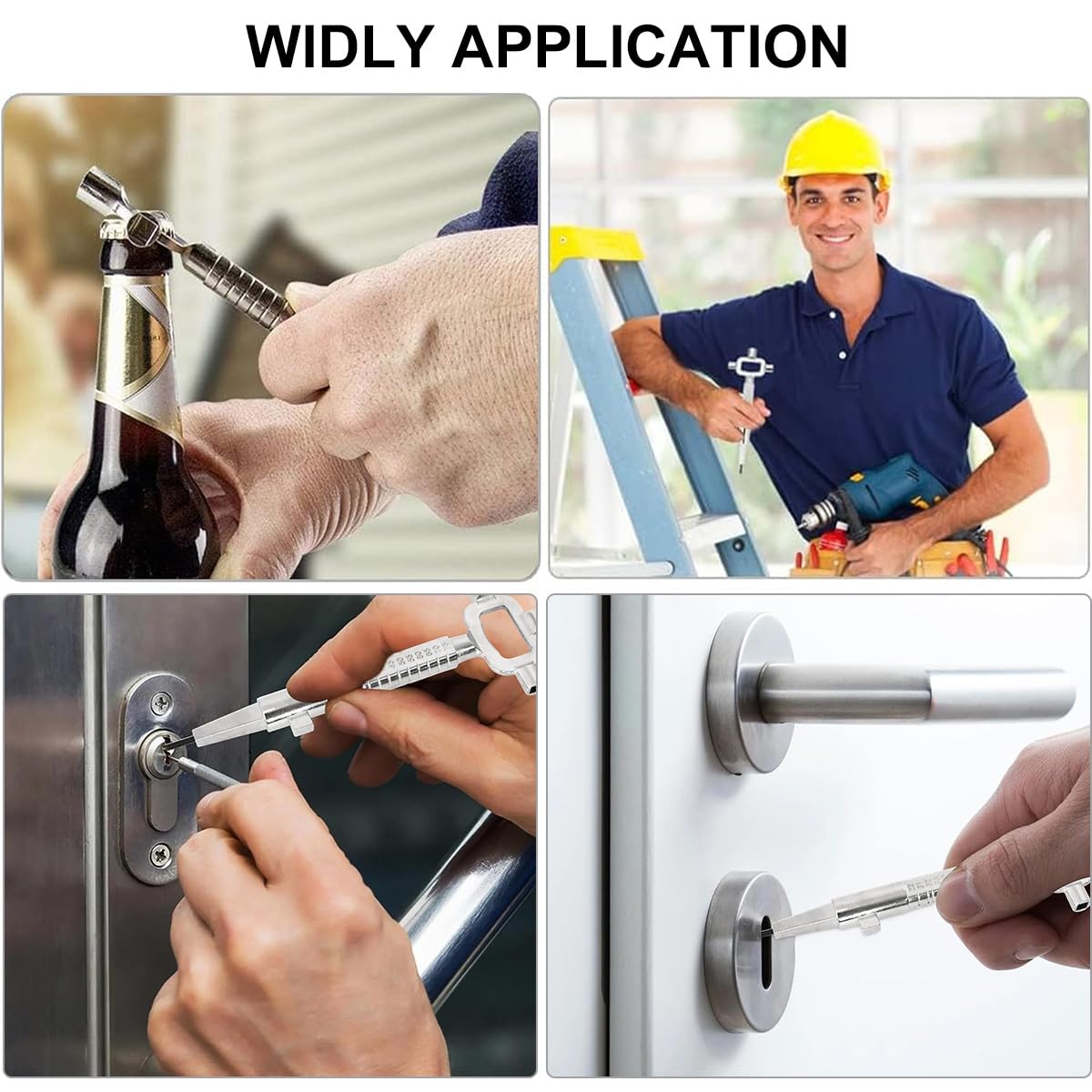 MISIQIMA Universalschlüssel Set 10-tlg - Für Stromzähler, Wasserzähler & Schaltschränke