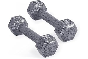 CAP Barbell Cast Iron Hex Dumbbell (5 Lb Pairs) for Women