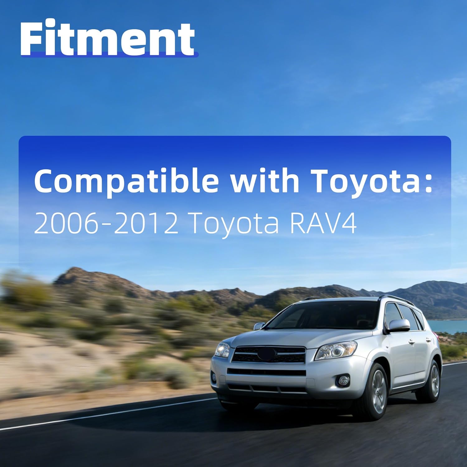 A/C Heater Vent 55670-42060-B0 Dual Center Dash Air Vent w/Strip Trim Compatible with Toyota RAV4 2006-2012 Dashboard Air Outlet Louver Replace OE 55663-42020 55413-42070-B0 55412-42060-B0