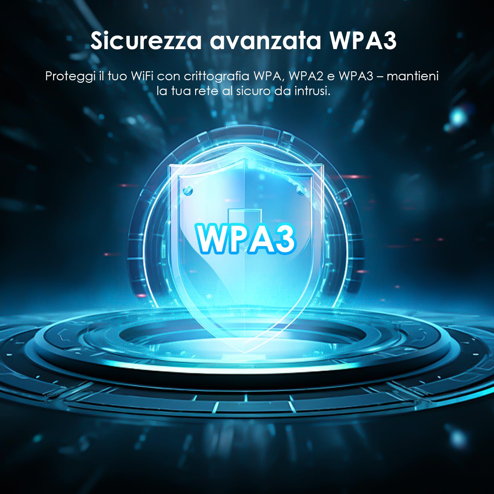 WAVLINK WiFi 7 USB WiFi Dongle per PC, Adattatore USB WiFi Tri-Banda BE6500 con Driver Integrato, WPA3, MLO & Multi-RU, Antenne Alto Guadagno 5dBi, Solo per Windows 11/10