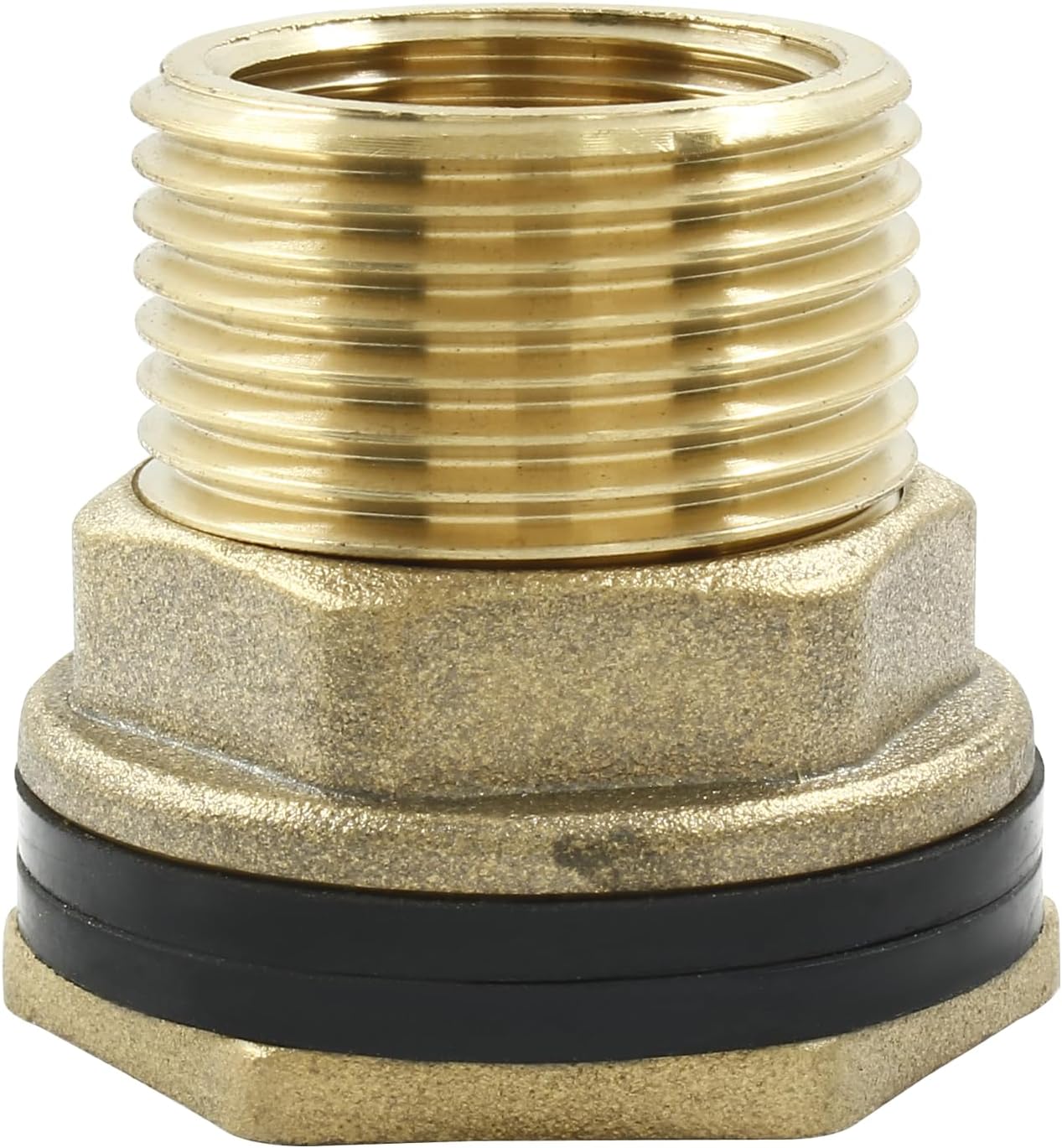 3/4'' Female 1" Male Brass Water Tank Connector, Graden