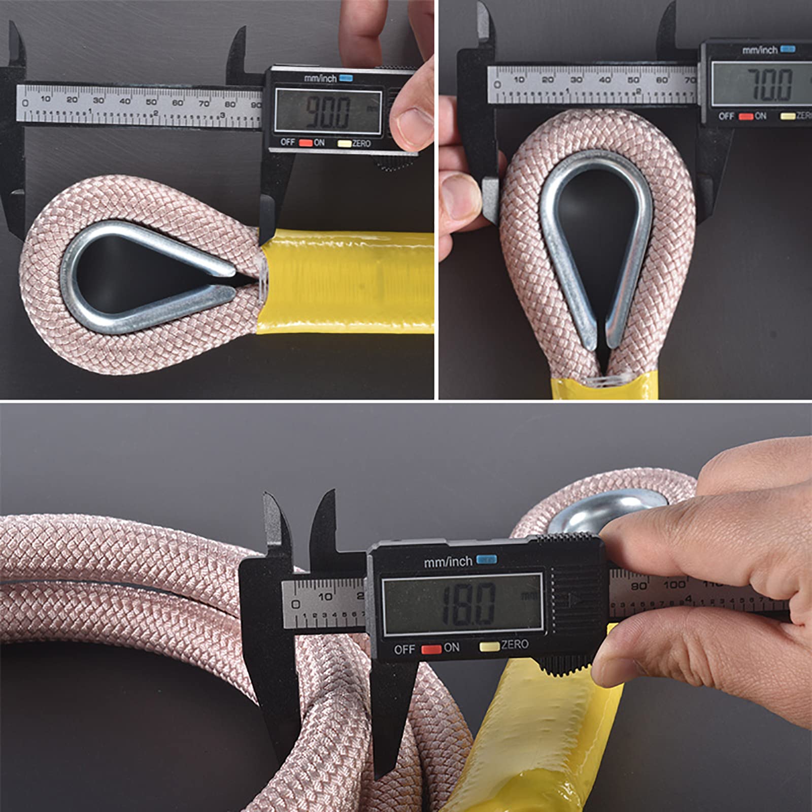 Autodomy Tow Rope Heavy Duty It Withstands 21 TONES (21.000Kg) 5 Meters | Tow Rope Heavy Duty 4x4 | Tow Ropes For Cars, Trucks, Vans, Suvs | Heavy