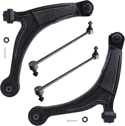 Miniatura 367 de Detroit Axle - Brazos de control delanteros inferiores con rótula + barras estabilizadoras de repuesto para Chrysler Dodge Intrepid 300M Concorde