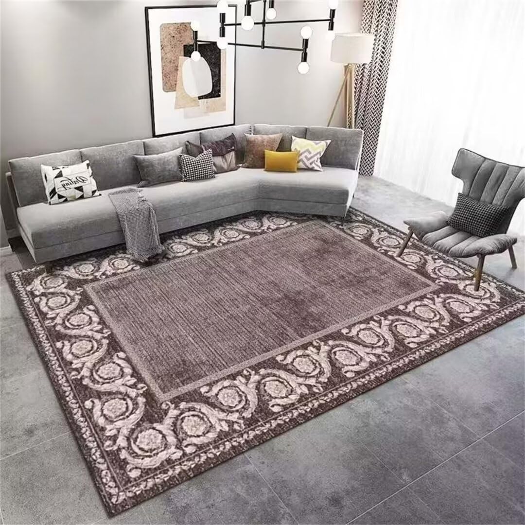 Tapis gris facile d'entretien et résistant à l'humidité pour canapé