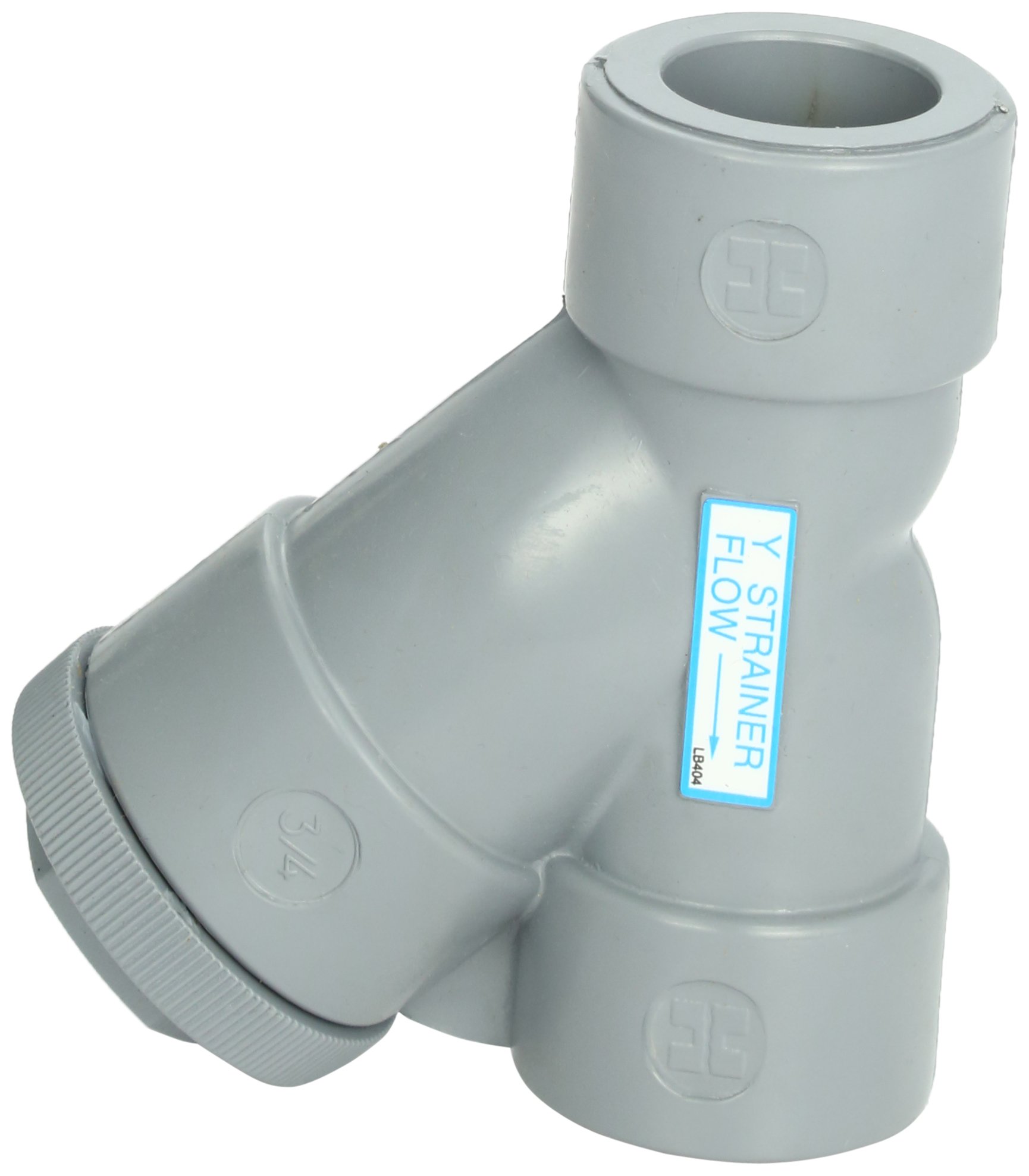 Hayward YS20075S 3/4-Inch Socket CPVC Plastic Y-Strainer with FPM O-ring Seals