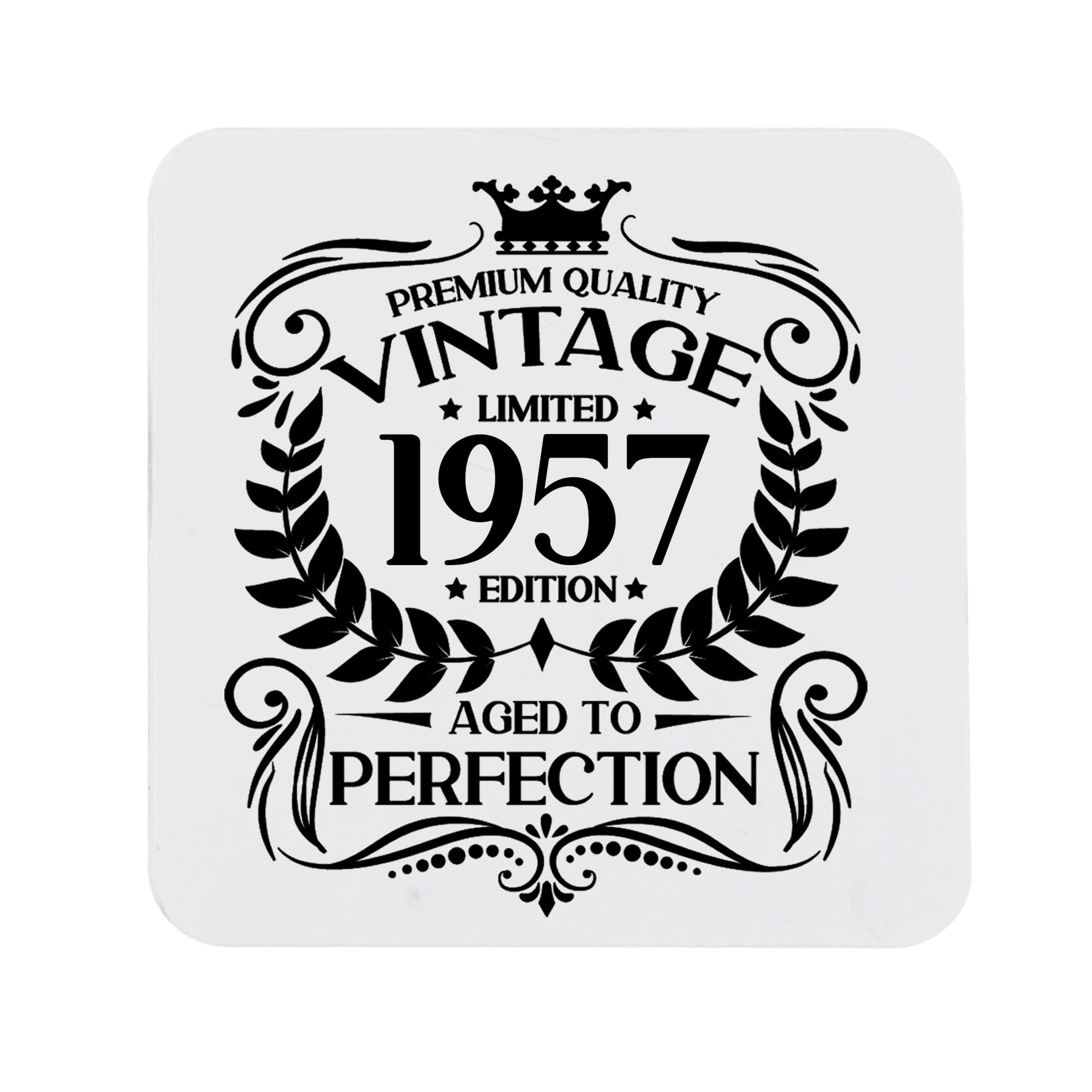 80th Birthday Gift for Men Vintage 1946 Aged to Perfection Engraved Slate Coaster Present for 80 Year Old Etched Natural Slate Placemat (Round Slate) — view 158