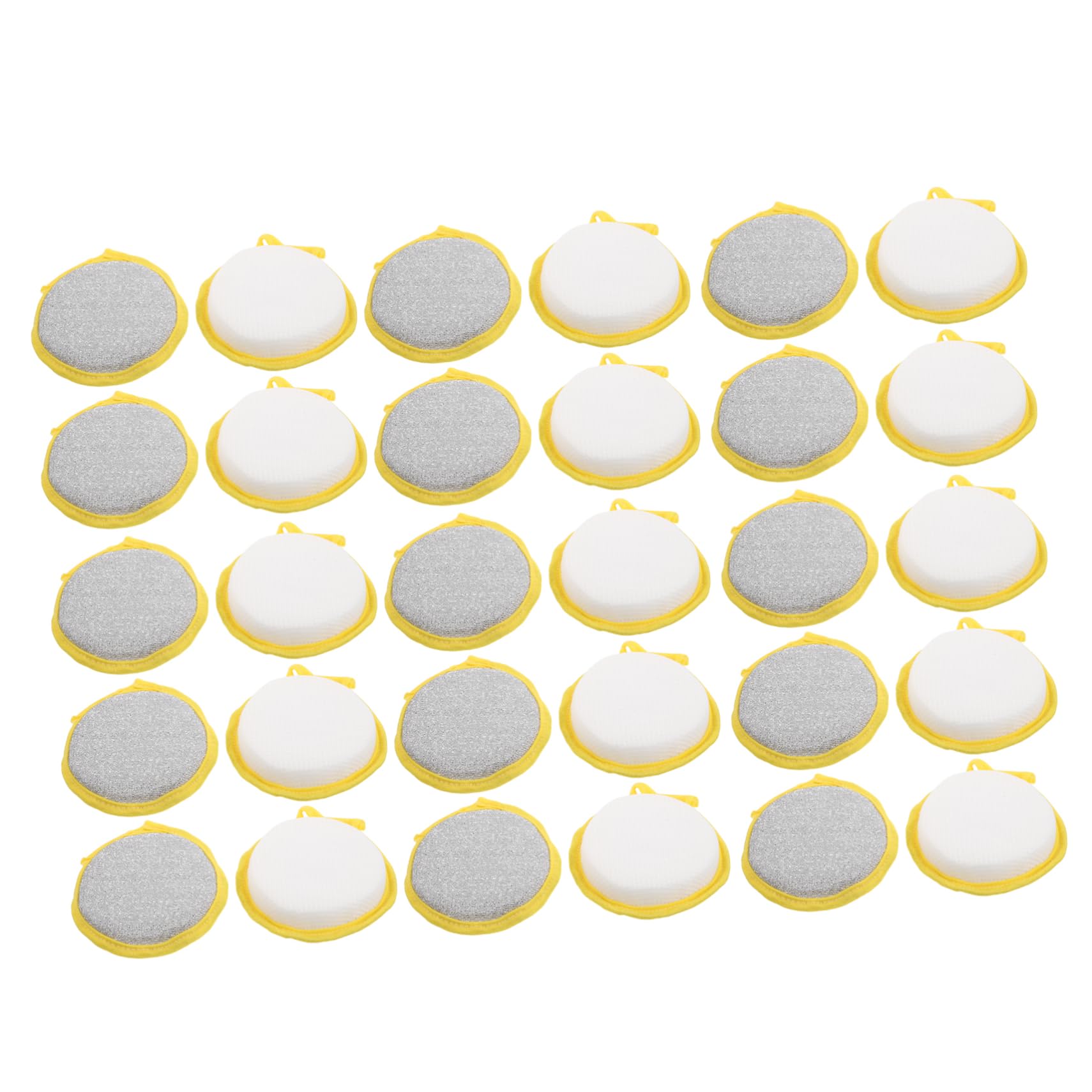 VALICLUD 30piezas Esponja de Doble Cara para Lavabo y Lavar Platos Herramientas de Limpieza de Cocina Resistentes Estropajos Antirayaduras para Uso Doméstico Ollas y Fregar Platos