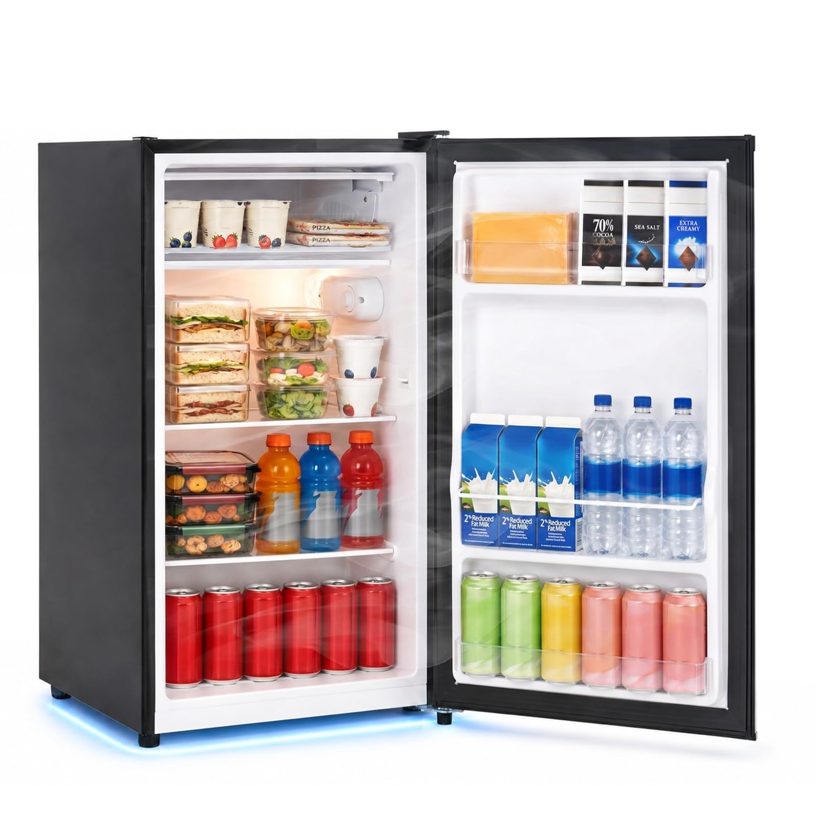 LuxaDomus CR32H-Black 3.2 cu ft Compact Freezer Black