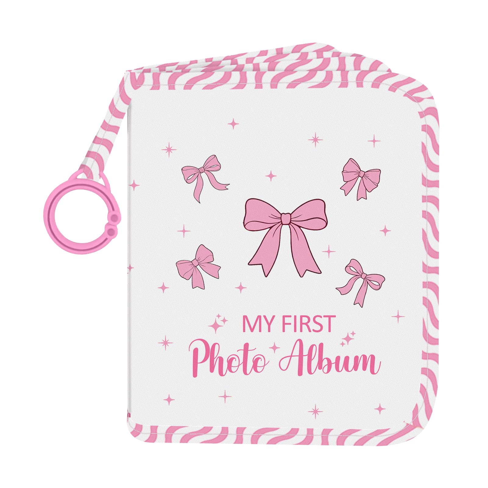 Album photo doux en tissu pour nouveau-né 14 x 17,8 cm Mon Premier Album de Famille