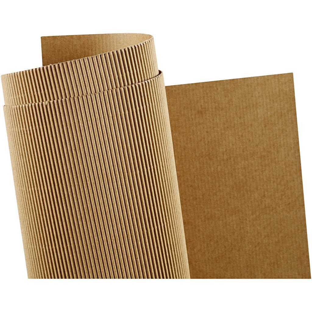 Cartoncino ondulato, foglio 50x70 cm, peso 120 cm, 10fogli