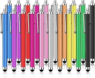 - 20 Pack Stylus Pen,Stylus Pen for Touchscreen High Precision and Sensitivity for Everyday Writing/Drawing,Universal Stylus Compatible with Touch Screens,10 Colors