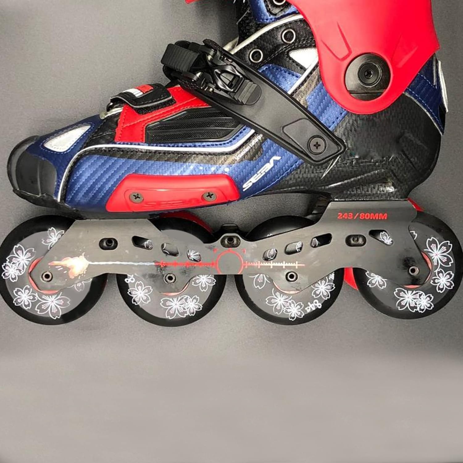 Lot de 8 Roues de Patins à Roues alignées 84A Roues de Rechange pour Patins à Roues alignées 72 mm/76 mm/80 mm pour Patins à Roues alignées pour Femmes et Hommes