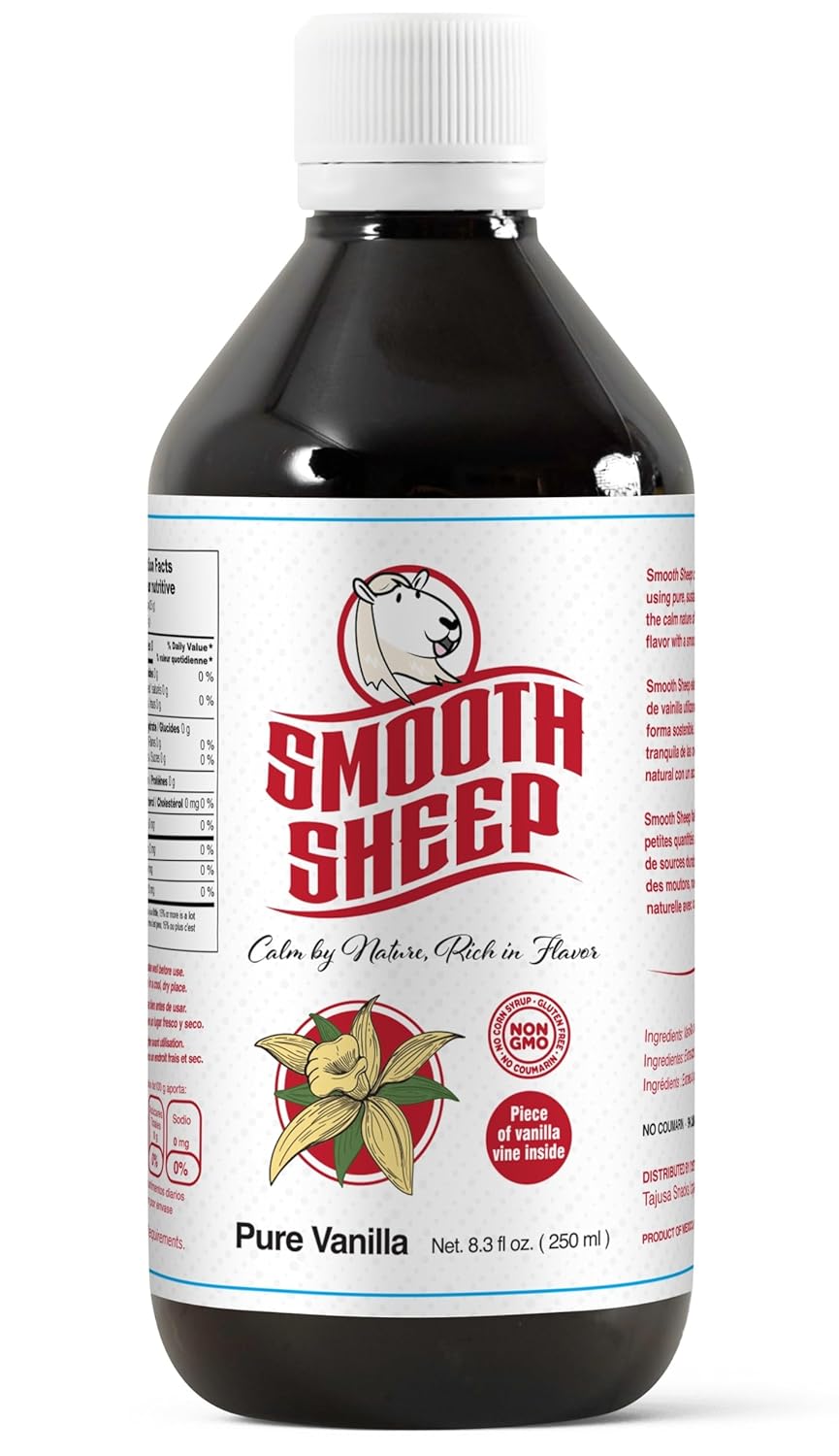 Smooth Sheep Vanilla | Mexican Vanilla for Baking and Desserts | Made with Real Vanilla Bean | Vainilla Mexicana Buena 33.8oz (1 Liter (Pack of 1))