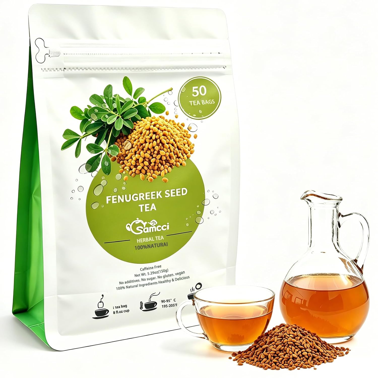  Mugwort Tea Bag, 50 Teabags, 100% Natural Dried Mugwort leaves