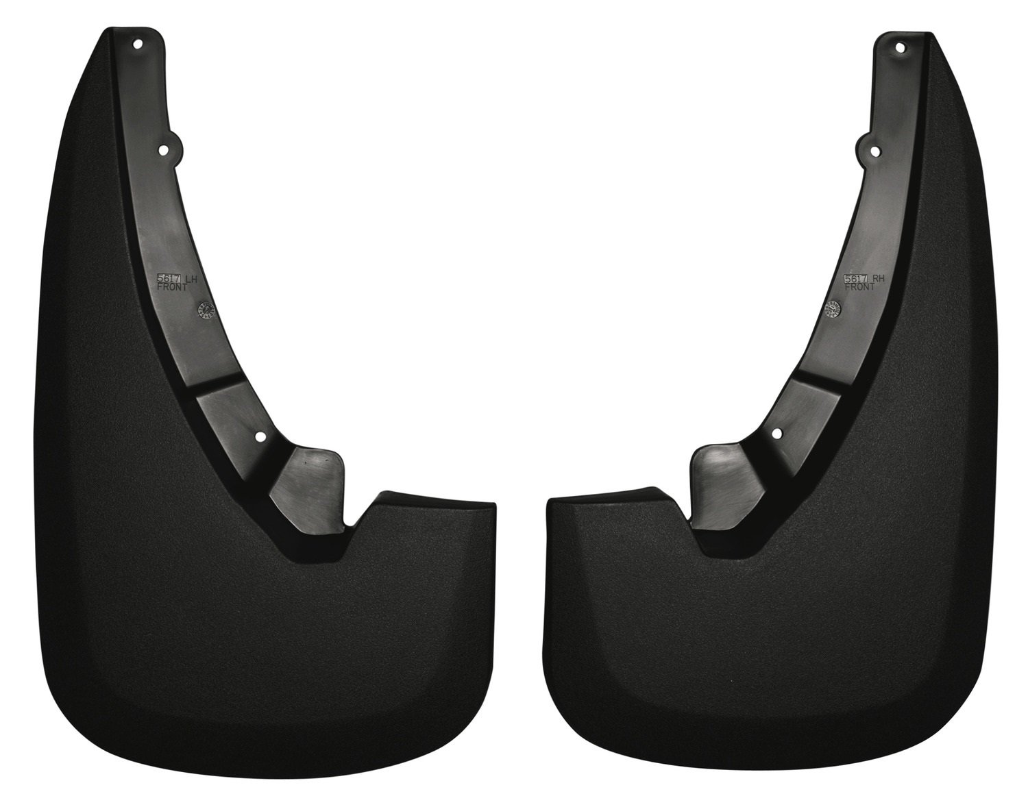 Husky Liners Custom Fit Front Mudguard for Select Dodge Ram Models - Pack of 2 (Black)