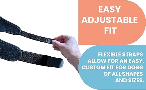 Miniatura 7 de Labra Rodillera canina para perro, férula de metal con bisagras, soporte flexible para ACL K9, CCL, rótula luxante, esguinces de ligamento cruzado