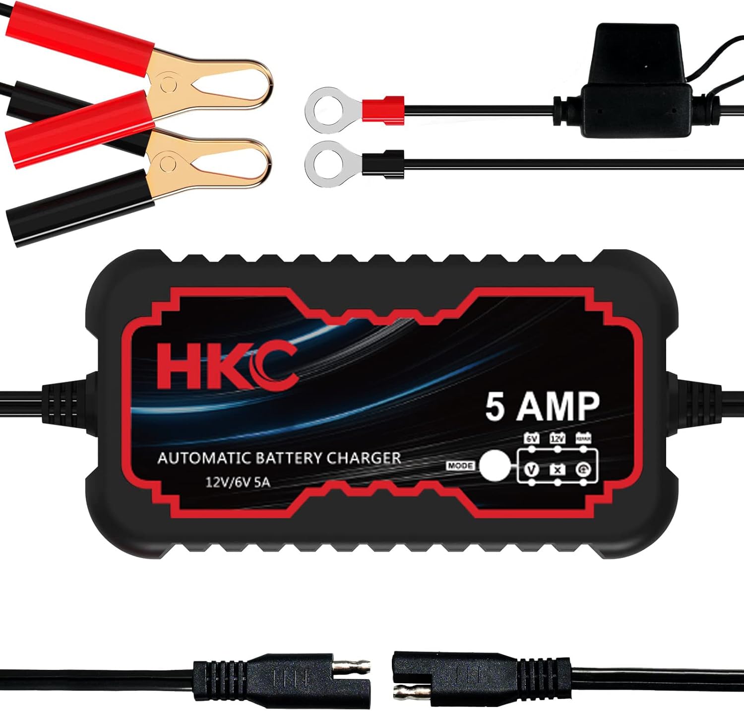 HKC Automatic Battery Charger BCE05-5000mA, Input: 100-240V~5A , Output ...