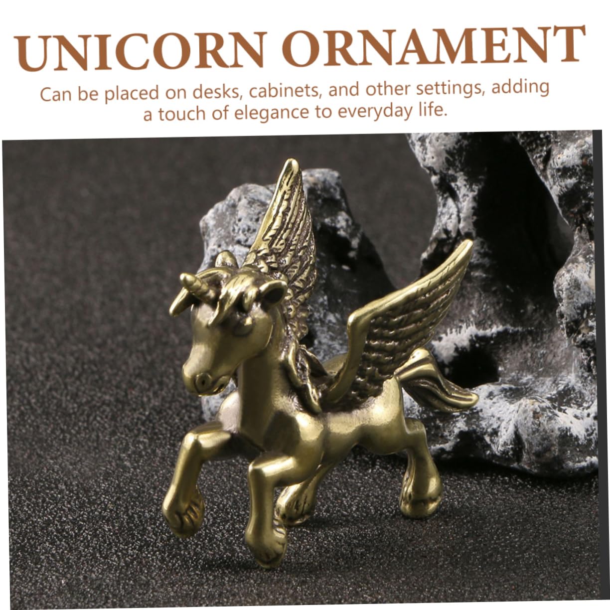 5stücke Brass Statue Vintage Miniature Einhorn Figurine Für Schreibtischdekoration Langlebig Und Als Für Zuhause