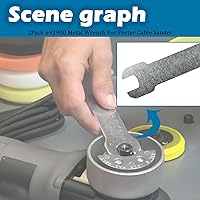 Vista 5 de 692900 Llave metálica para lijadora de cable Porter, pulidora 7335 7336 (2)