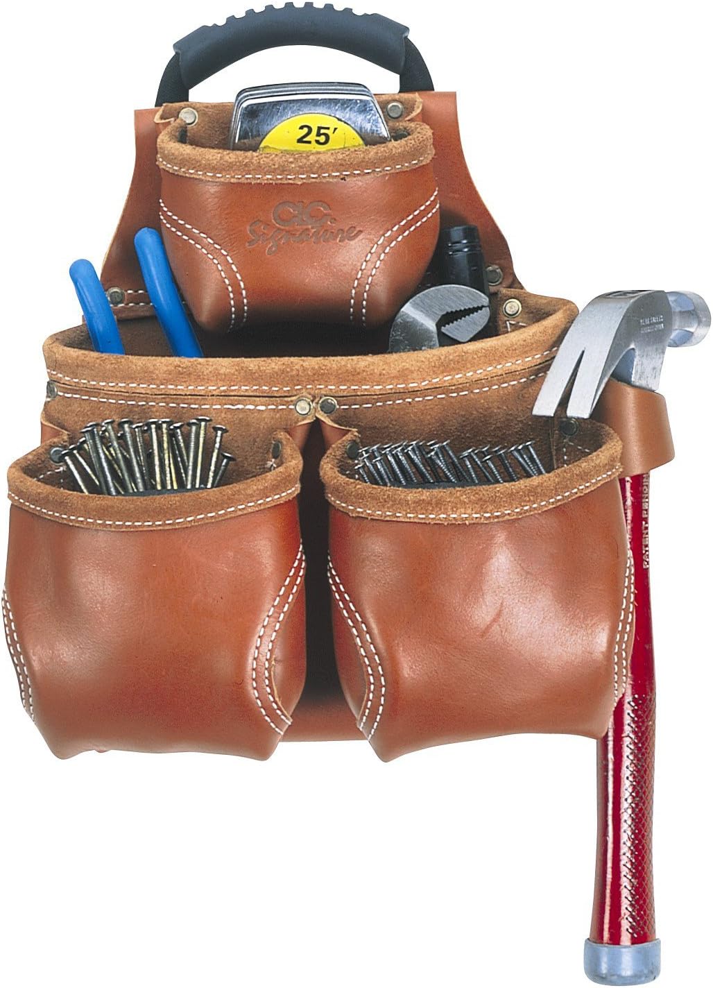 Custom Leathercraft 21426 Nail and Tool Bag, 10-Pocket
