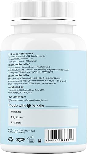 Miniatura 8 de Mars - Tapas de monohidrato de creatina micronizada alimentadas con Shilajit (120 N)  Puro y natural  Bienestar natural (paquete de 3)